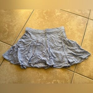 Hollister Light Blue Patterned Skort